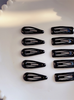 3cm黑色小发夹迷你棉花娃娃BB夹滴油宠物泰迪猫狗可爱装饰发卡