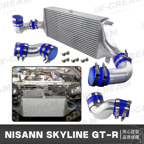 适用于日产SkylineGT-R R33R34 RB26DETT BCNR33BNR34中冷器散热