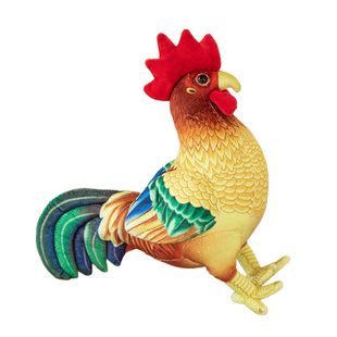 可爱仿真大公鸡母鸡小鸡布娃娃创意公仔毛绒玩具玩偶婚庆结婚抱鸡