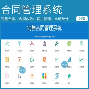 合同台账登记管理系统excel表格销售发票应收款明细自动分析看板