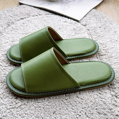 牛皮拖鞋踩屎感软底防臭男女