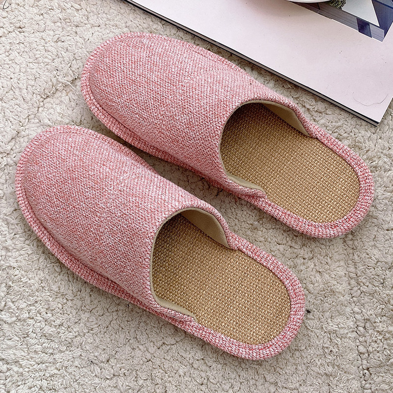 四季情侣家居地板亚麻拖鞋男女家用室内防滑不臭脚春秋包头拖鞋,居家布艺,居家亚麻拖鞋,淘宝优惠券,粉丝福利购,淘宝优惠卷