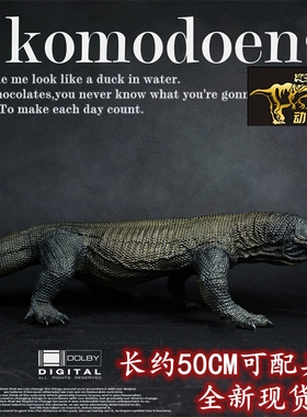 REBOR男孩恐龙动物仿真模型玩具GNG系列科莫多龙巨蜥蜥蜴热销现货