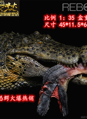 模型史前巨兽REBOR收藏摆件鳄鱼