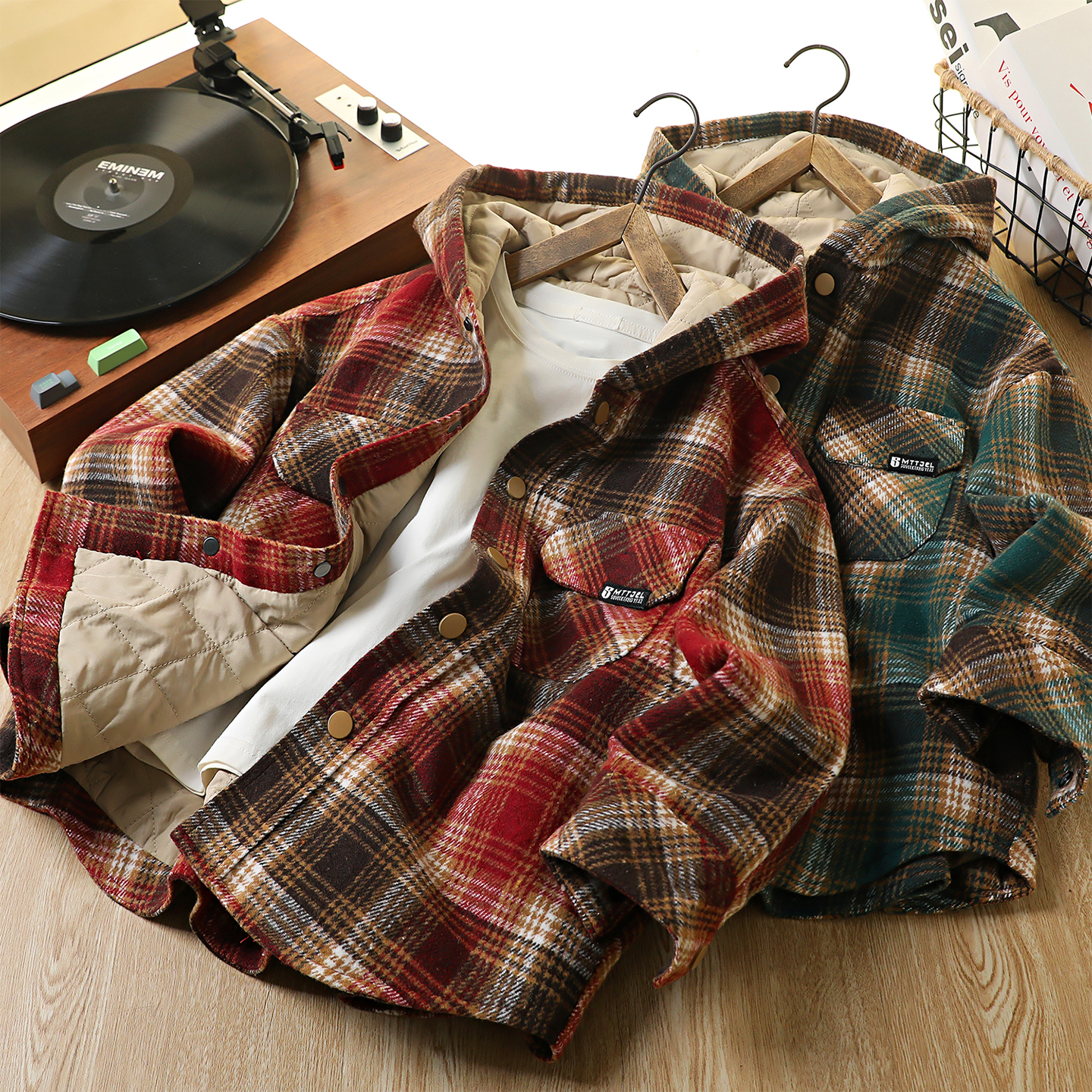 秋冬款绗棉儿童格子外套衬衫洋气