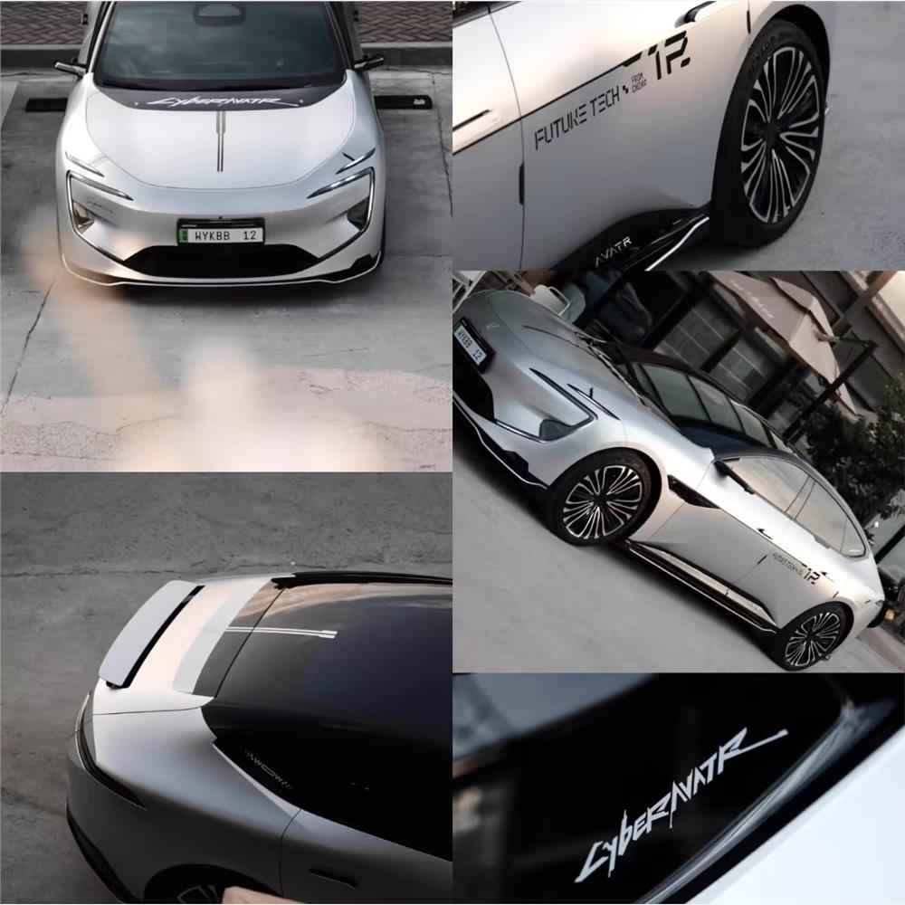 适用于阿维塔12车贴拉花腰线个性改装饰彩贴06 07机盖运动拉花