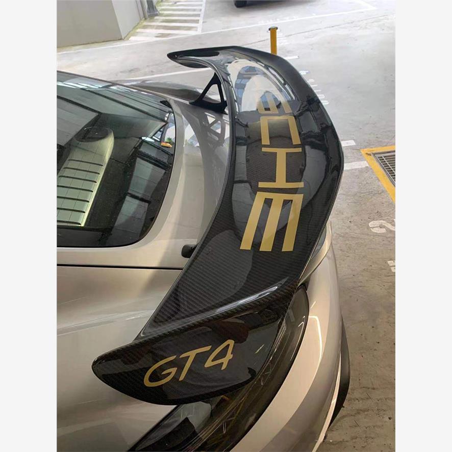 保时捷718gt4尾翼字母贴