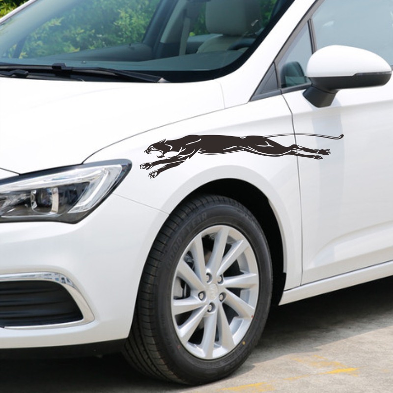 汽车贴纸猎豹个性车身拉