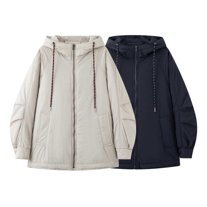 MM麦家商场同款冬季新款宽松休闲棉衣女连帽棉服外套女4FA281471Q