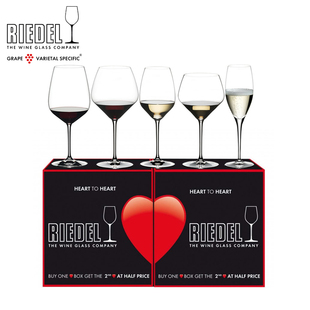 奥地利RIEDEL进口水晶玻璃大号红酒杯高脚杯家用葡萄酒杯礼盒套装