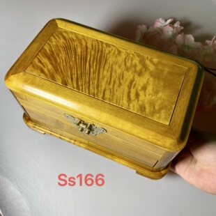 金丝楠木首饰盒小叶桢楠珠宝盒中式木盒实木小官皮箱彩礼箱金条盒