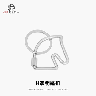 现货新款适用于爱马仕挂件马头Cheval钥匙扣包包高级感包小挂件