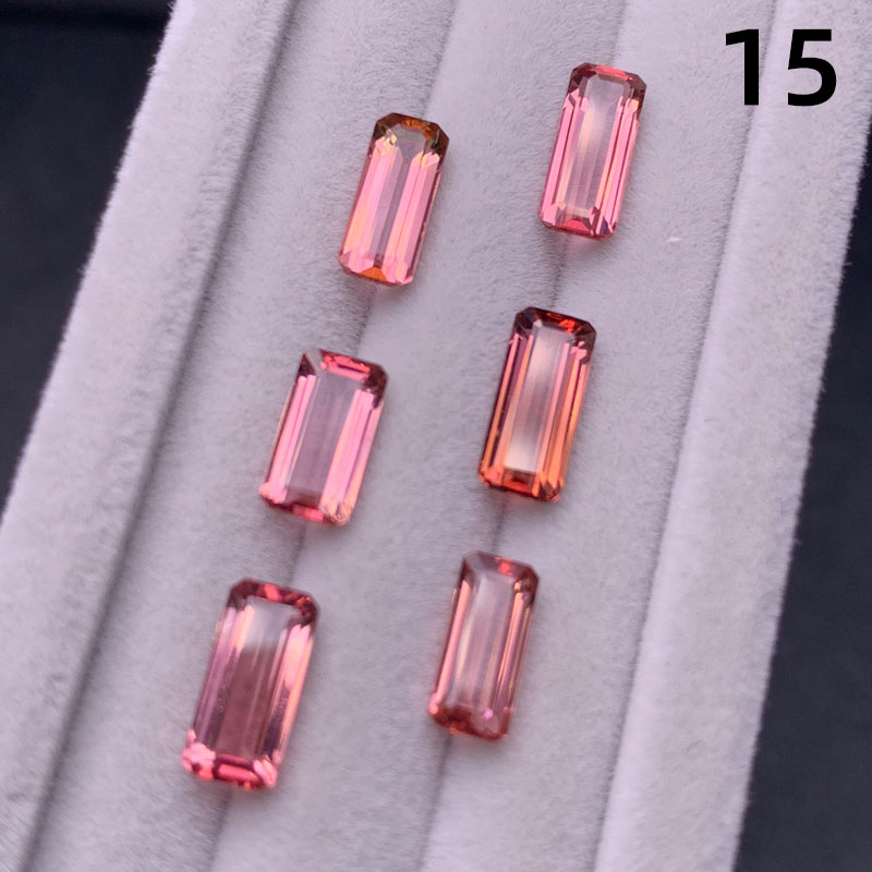 长条祖母绿切粉碧玺适合定制