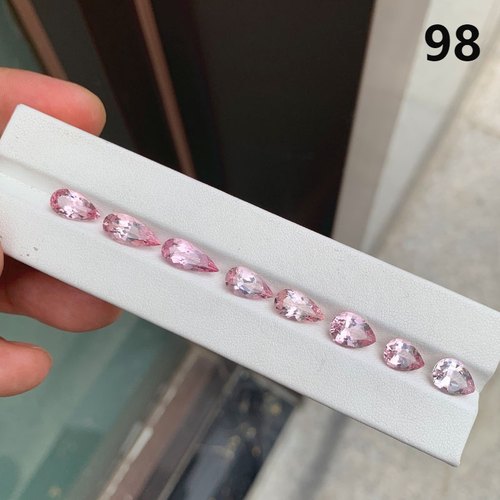 摩根石裸石水滴戒面可定制