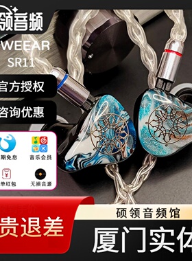 【国行】SWEEAR SR11旗舰11单元动圈动铁静电混合入耳式hifi耳机