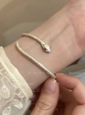 高级风手饰银蛇轻奢小众