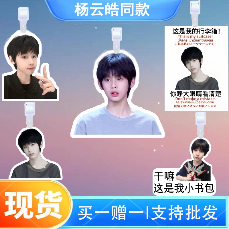 TF五代杨云皓周边行李牌书包行李箱挂饰吊牌登机牌演明星应援挂件图片