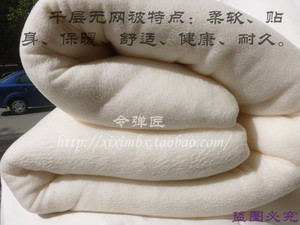 新疆棉花长绒棉絮被芯胎春秋被冬天厚褥子单双人学生网套加厚垫被