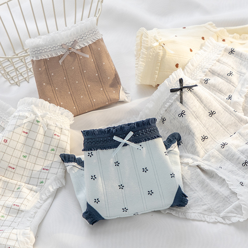 A类婴儿棉少女内裤10A级抑菌纯棉加长裆舒适亲肤女士三角裤头