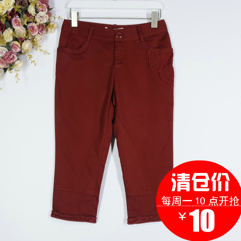 女子会舍◆春装◆森女系中裤N13CM383精灵的独奏特价清仓