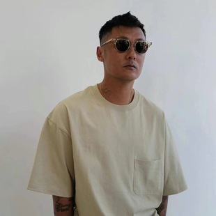 现货 After T恤 余文乐 and 纯色口袋短袖 Peace Madness 联名款