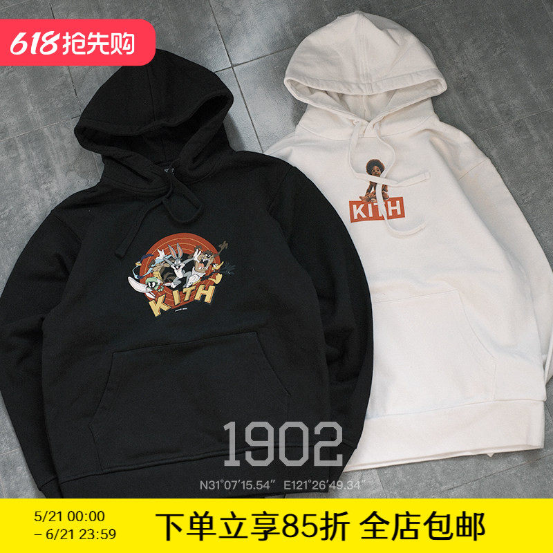 折扣 KITH x BIGGIE LOGO CREWNECK 兔八哥 联名款帽衫连帽卫衣