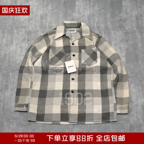 折扣BOWWOW格纹长袖衬衫