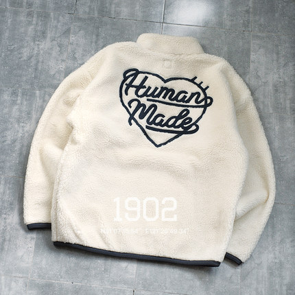 现货 HUMAN MADE FLEECE PULLOVER JACKET 摇粒绒半拉链夹克外套