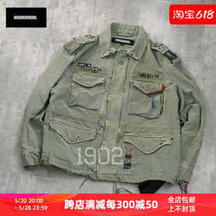 硫化染破坏工装 SAVAGE 现货 夹克 24SS JACKET NEIGHBORHOOD