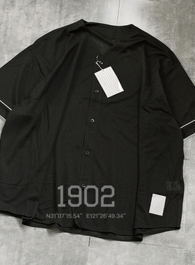 折扣 SFC 23SS BASEBALL SHIRT日本制宽松网眼廓形球衣棒球衫短袖