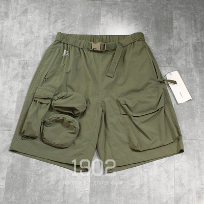 FreshServic防水口袋机能短裤