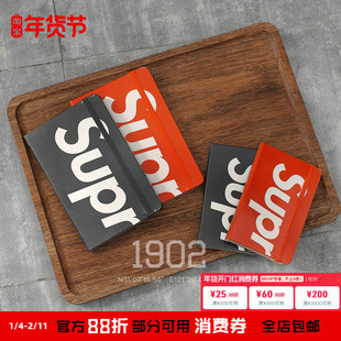现货 Supreme 24Fw Moleskine Notebooks 联名款 手账本笔记本