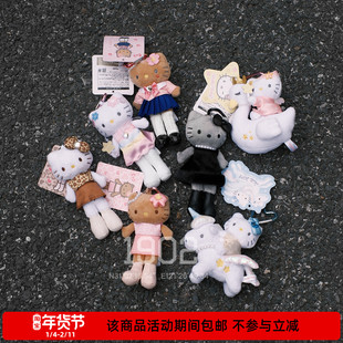 现货 Hello Kitty 长腿 Sanrio三丽鸥独角兽韩国限定黑皮挂件包挂