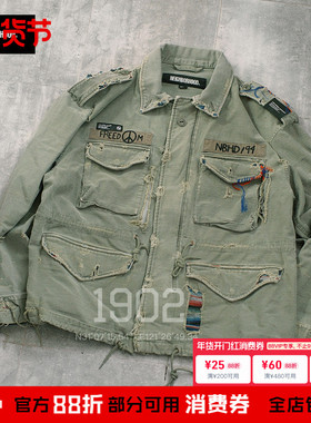 现货 NEIGHBORHOOD 24SS SAVAGE M-51 JACKET 硫化染破坏工装夹克