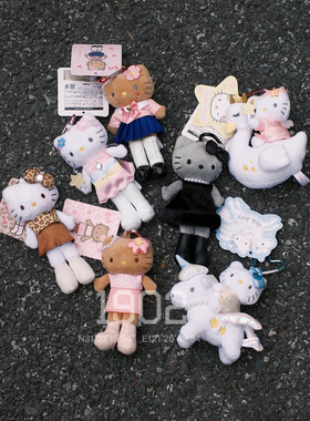 现货 Hello Kitty 长腿 Sanrio三丽鸥独角兽韩国限定黑皮挂件包挂