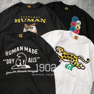 特价HUMANMADE历年卡通图案短袖