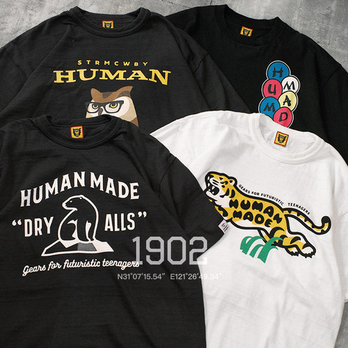 特价HUMANMADE历年卡通图案短袖
