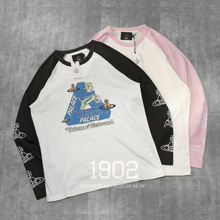 现货 PALACE x VIVIENNE WESTWOOD 西太后 联名款 插肩袖 长袖T恤