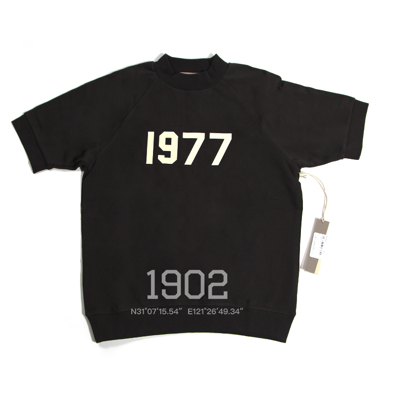 1902现货 FEAR OF GOD FOG ESSENTIALS 22SS 1977短袖毛圈卫衣T恤 男装 T恤 原图主图