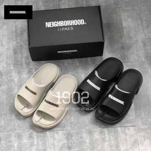 现货 NEIGHBORHOOD x PAES . FLIPFLOP SLIDE 24SS 联名款 拖鞋