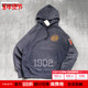 BOW NAVY WOW 现货 24AW HOODIE水洗做旧破坏泼墨连帽卫衣帽衫