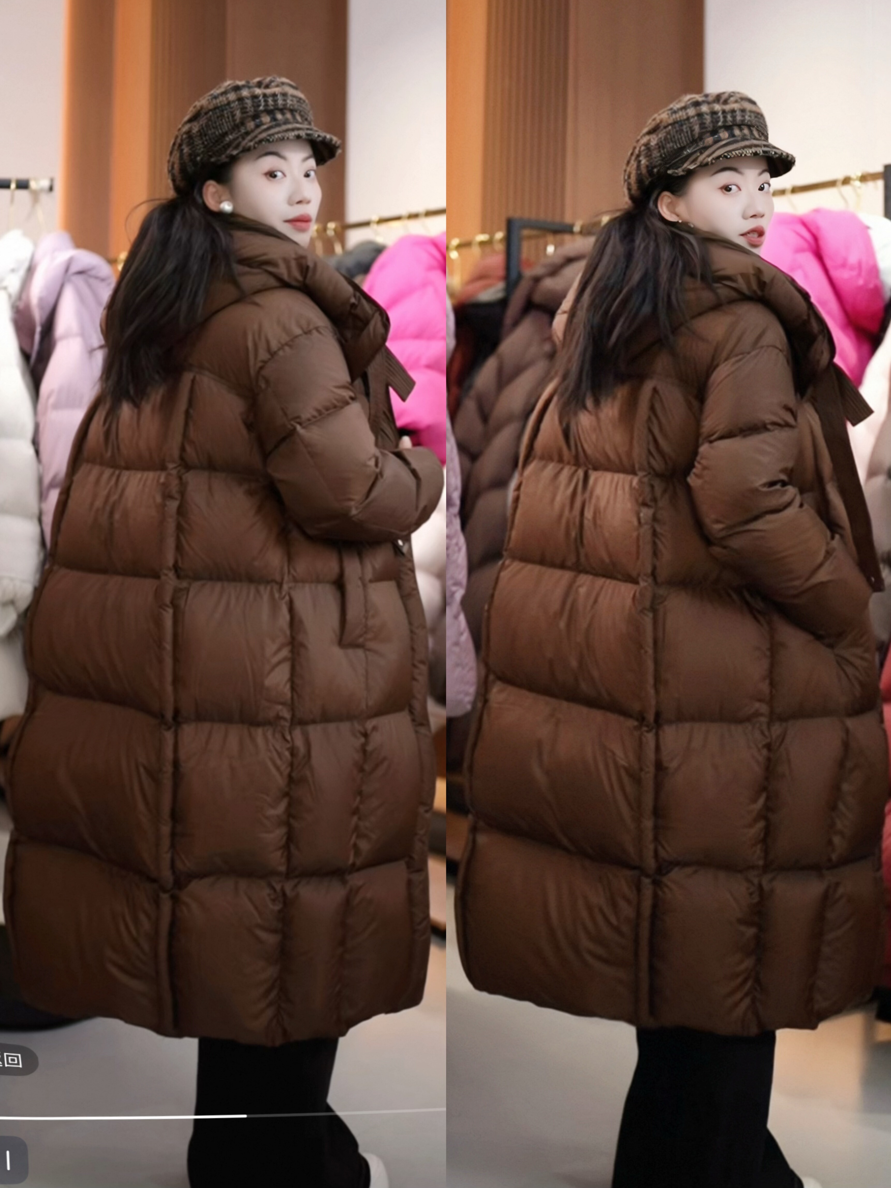 【10/18】缎面品牌订单90白鹅绒 加厚羽绒服