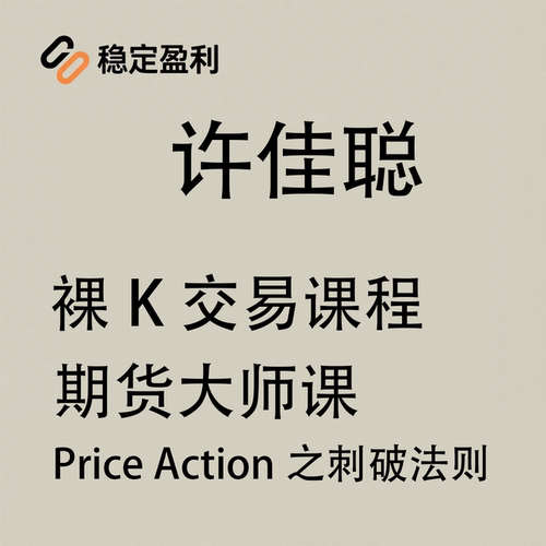许佳聪期货交易大师日内裸K交易期货视频课程PriceAction刺破法则