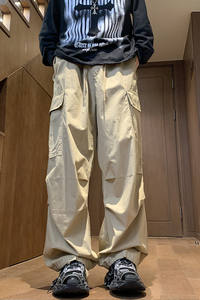 现货冰丝裤主推抖音品质大口袋工装休闲裤！宽松NB986P60控78图片