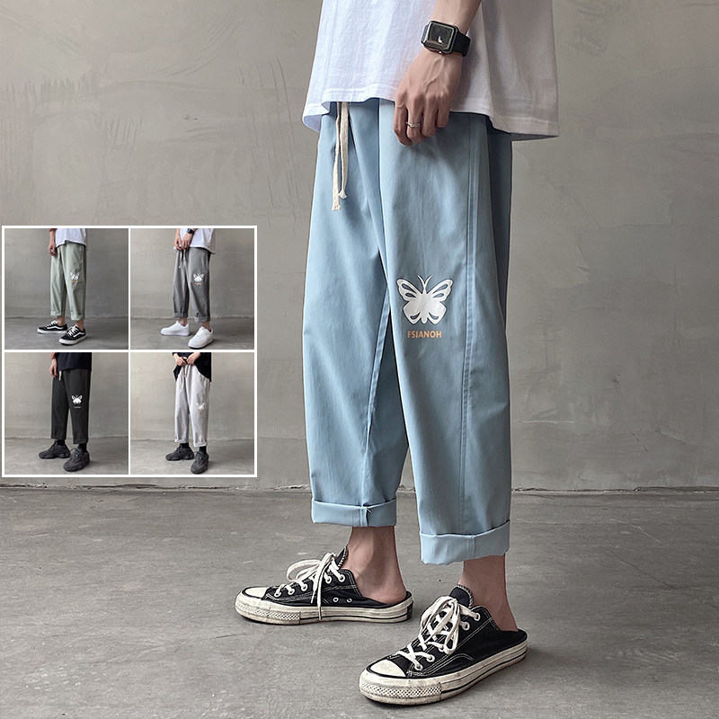 数据超牛B五色主推休闲九分裤男女中性夏季薄NB173P45，男装休闲裤，电商C303