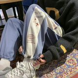 现货加厚卫裤！男女中性宽松印花休闲运动裤！NB668加绒，男装休闲裤，电商C303