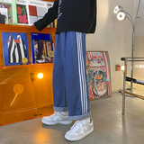 三条杠牛仔裤！爆款主推宽松直筒裤休闲九分裤NB622P55，男装牛仔裤，电商C303