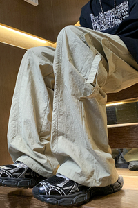 紫色美式速干工装裤男夏季薄款冰丝运动休闲裤NB2561P60-控78图片
