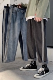 转化8%！2021春装主推大货条纹牛仔裤！宽松老爹裤NB58P58，男装牛仔裤，电商C303