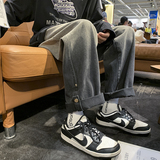 美潮大粗绳卷边渐变牛仔裤男女中性主推九分裤NB805P55控68，男装牛仔裤，电商C303